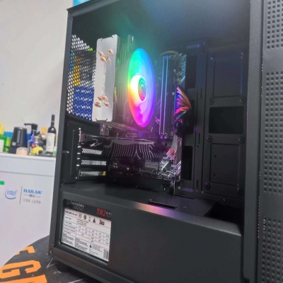 华硕 10代i5 104000F华硕GT730-2G显卡 办公台式机组装电脑主机全套DIY组装整机